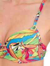 LingaDore Strand Carnaval blau gemoldefer bikini bh