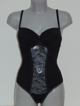 Eva Femme schwarz korselett