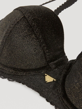 Armani Damen Velvet schwarz/gold vorgeformter bh