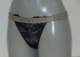 Armani Damen Pizzo d'Oro schwarz/gold string