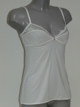 Armani Damen  avorio elfenbein spaghetti top