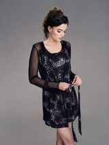 Cybéle Donnabella schwarz/print nachtkleid