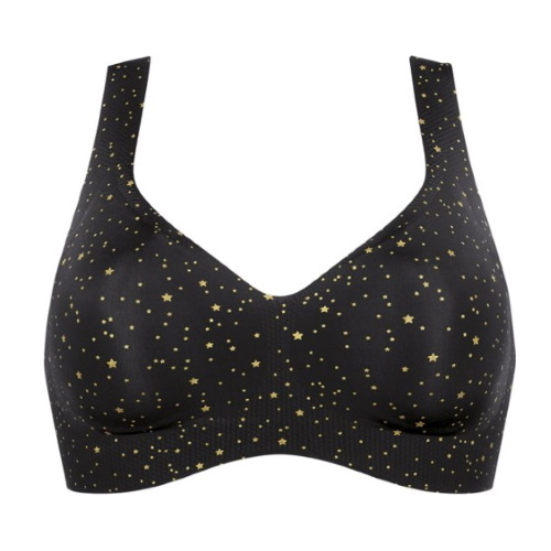 Sloggi Zero Feel Stars schwarz ohne bügel bh