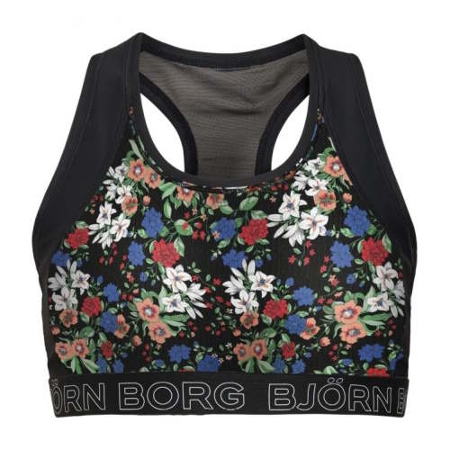 Björn Borg Mystic Flower schwarz/print sport-oberteile