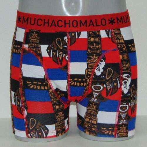 Muchachomalo Inka blau/print boxershort