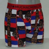 Muchachomalo Inka blau/print boxershort