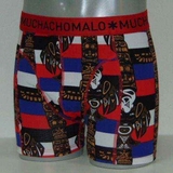 Muchachomalo Inka blau/print boxershort
