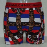 Muchachomalo Inka blau/print boxershort