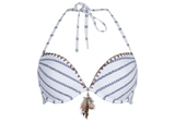 LingaDore Strand Mae weiß/blau gemoldefer bikini bh