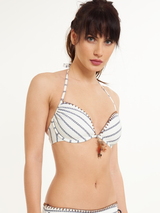 LingaDore Strand Mae weiß/blau gemoldefer bikini bh