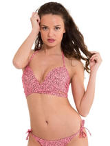 LingaDore Strand Festival pink/print gemoldefer bikini bh