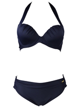 Mila Paradise B/C cup navy-blau/blau set