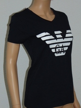 Armani Damen Logo navy-blau shirt