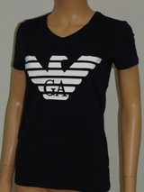 Armani Damen Logo navy-blau shirt