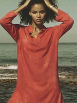 Eva Kafta orange kleid