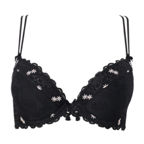 Louisa Bracq Marie-Antoinette schwarz push up bh