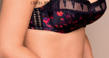 Louisa Bracq Color Fever navy-blau/print nicht geformter bh
