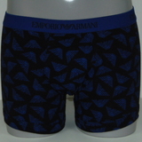 Armani Männer Logo schwarz/blau boxershort