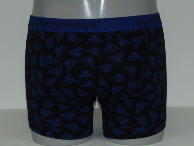 Armani Männer Logo schwarz/blau boxershort