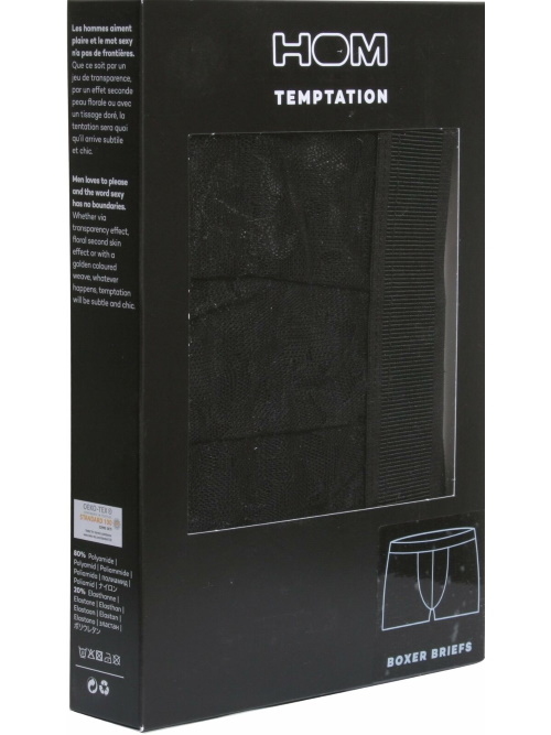 HOM Canopee schwarz boxershort