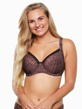 LingaDore Magic braun/print nicht geformter bh