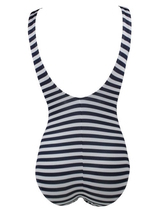Lentiggini Fancy Stripe schwarz/weiß badeanzüge