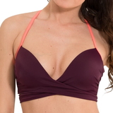 LingaDore Strand Journey weinrot unwattierter bikini bh