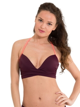 LingaDore Strand Journey weinrot unwattierter bikini bh