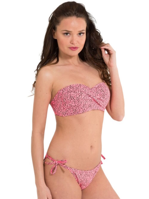 LingaDore Strand Festival pink unwattierter bikini bh