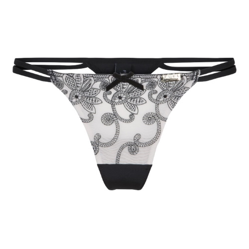 F4P Teddy schwarz/print string