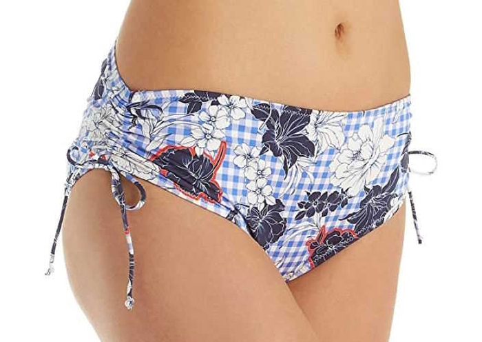 Rosa Faia Bademode Ive blau/print bikini slip