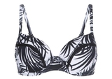 LingaDore Strand Eivi schwarz/weiß gemoldefer bikini bh