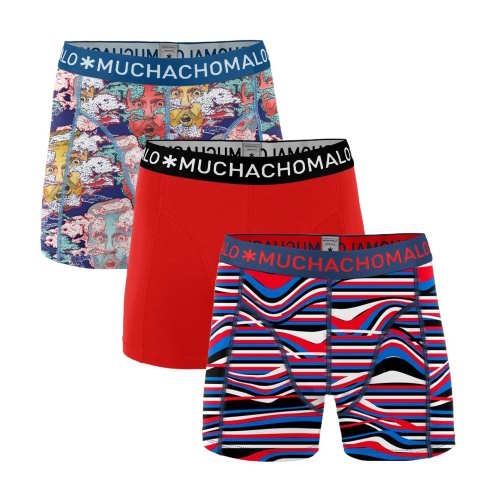 Muchachomalo Head in the Clouds rot/print boxershort