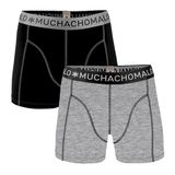 Muchachomalo Solid  schwarz/grau boxershort
