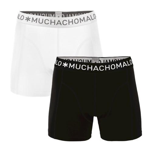 Muchachomalo Solid  weiß/schwarz boxershort