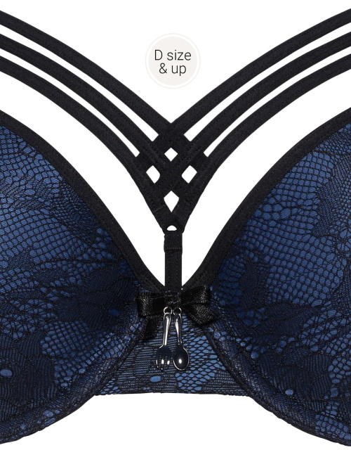 Marlies Dekkers Dame de Paris schwarz/blau vorgeformter bh