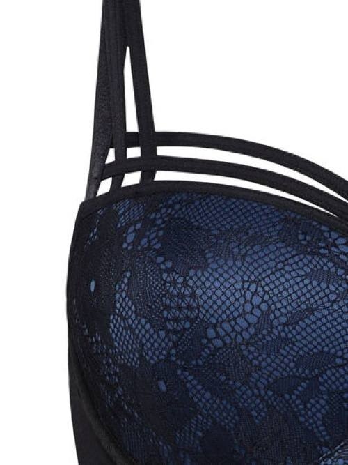 Marlies Dekkers Dame de Paris schwarz/blau vorgeformter bh
