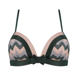 Marlies Dekkers Courage grün/print ohne bügel bh