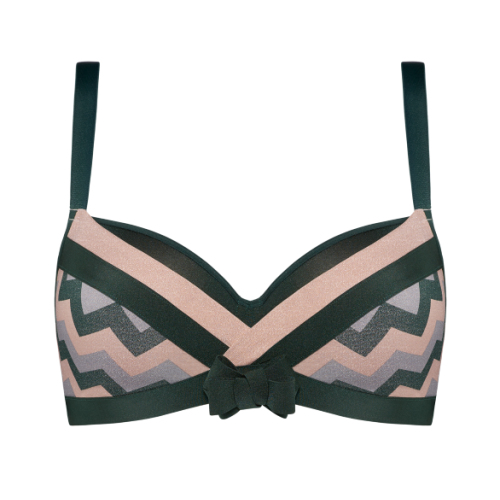 Marlies Dekkers Courage grün/print vorgeformter bh