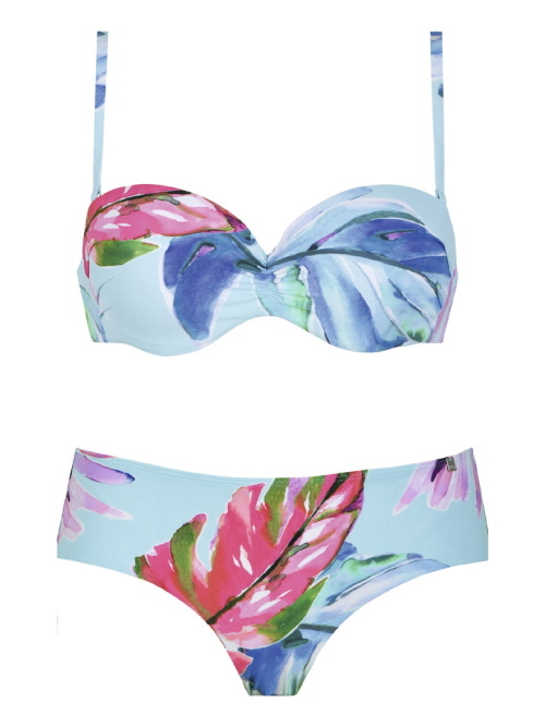 Eva Jardin türkis/print set