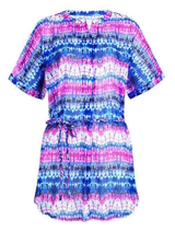 Rosa Faia Bademode Bajo blau/pink tunika