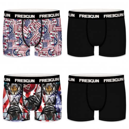 Freegun USA SPORTS schwarz/mehrfarbig sport boxershort