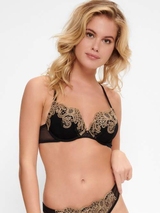 LingaDore Black Incence schwarz/gold push up bh