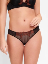 LingaDore Caviar Raisin schwarz/braun slip