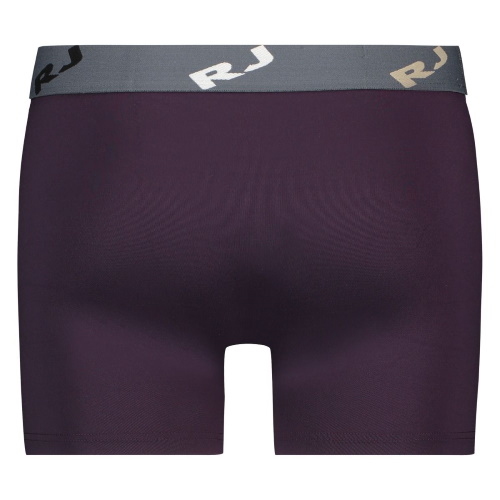 RJ Bodywear Männer Pure Color  aubergine sport boxershort