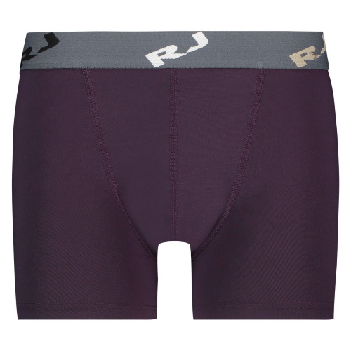 RJ Bodywear Männer Pure Color  aubergine sport boxershort