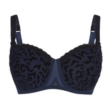 LingaDore Black Iris blau/schwarz vorgeformter bh