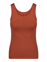 RJ Bodywear Pure Color cognac damen hemd