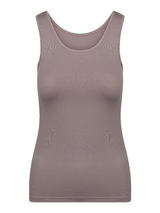 RJ Bodywear Pure Color taupe damen hemd