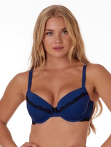 After Eden D-Cup & Up Marinte blau/schwarz vorgeformter bh